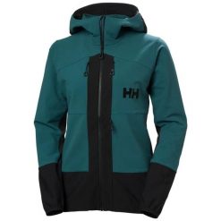 Damska wodoodporna kurtka z kapturem Helly Hansen Odin Bc Softshell. Zielone kurtki damskie Helly Hansen, bez wzorów, z softshellu, z kapturem. Za 1,362.00 zł.