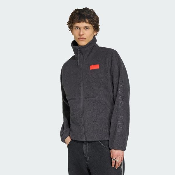 KURTKA AUDI FORMULA ONE TEAM ELEVATED POLARFLEECE. Czarne kurtki męskie Adidas, l, bez wzorów, z materiału, klasyczne, bez kaptura. Za 569.00 zł.