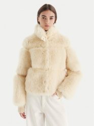 Patrizia Pepe Futro 2O0174 E077 W405 Écru Regular Fit. Futra damskie Patrizia Pepe. Za 2,049.00 zł.
