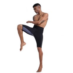 Spodnie fitness wyszczuplające neoprenowe dla mężczyzn SlimBody. Czarne spodnie sportowe męskie SLIMBODY, z neoprenu. W wyprzedaży za 169.00 zł.
