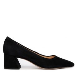 Czółenka HÖGL. Czarne czółenka damskie HÖGL, bez wzorów, bez obcasa. Za 689.99 zł.