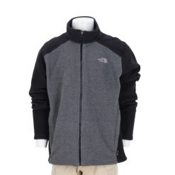 Kurtka polarowa męska The North Face szara. Szare kurtki męskie The North Face, l, bez wzorów, z materiału, klasyczne, bez kaptura. Za 170.36 zł.