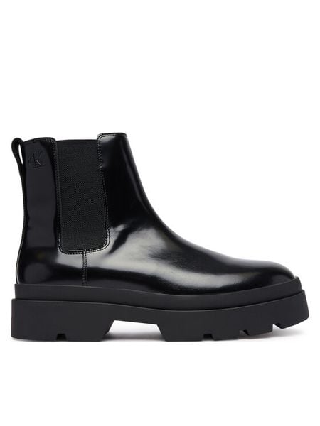 Calvin Klein Sztyblety Lugged Chelsea Boot Matt Lth HM0HM02445 Czarny. Czarne sztyblety męskie CALVIN KLEIN, ze skóry, bez zapięcia. Za 749.99 zł.