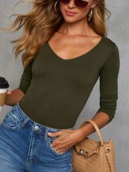 LA Angels Koszulka w kolorze khaki rozmiar: S. Brązowe bluzki damskie LA Angels, s, bez wzorów, bez kołnierzyka. Za 133.45 zł.