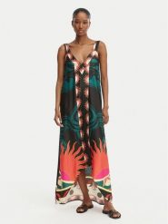 Maaji Sukienka letnia Lowry PT2309CLD004 Czarny Regular Fit. Czarne sukienki damskie Maaji, na lato, m, bez wzorów, z wiskozy, bez kołnierzyka, bez ramiączek. Za 549.99 zł.