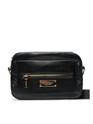 Monnari Torebka BAG1020-M20 Czarny. Czarne listonoszki damskie Monnari, bez wzorów, z materiału, bez dodatków. Za 79.99 zł.