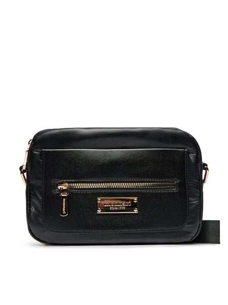 Monnari Torebka BAG1020-M20 Czarny. Czarne listonoszki damskie Monnari, bez wzorów, z materiału, bez dodatków. Za 99.99 zł.