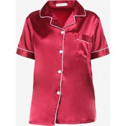 Bordowy 2-Częściowy Komplet Piżamowy Phaenedeia. Czerwone piżamy damskie Born2be, l, z aplikacjami, z satyny, bez ramiączek. Za 44.99 zł.