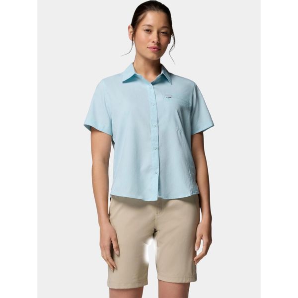Koszulka Damska Columbia Silver Ridge Utility II. Niebieskie t-shirty damskie Columbia, bez wzorów, bez kołnierzyka. Za 299.00 zł.