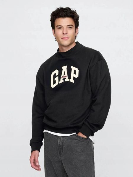 BLUZA MĘSKA DRESOWA GAP ATHLETIC 586804 CZARNA KOLOR CZARNY. Czarne bluzy bez kaptura męskie GAP, bez wzorów, z bawełny, sportowe, bez kołnierzyka, bez ramiączek. Za 226.20 zł.