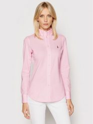 Polo Ralph Lauren Koszula Heidi 211664427002 Różowy Slim Fit. Czerwone koszule damskie Polo Ralph Lauren, m, bez wzorów, z bawełny, bez kołnierzyka, bez ramiączek. Za 379.99 zł.