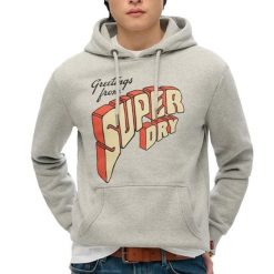 Bluza z kapturem Superdry North Cali. Szare bluzy z kapturem męskie Superdry., l, z bawełny. Za 380.75 zł.