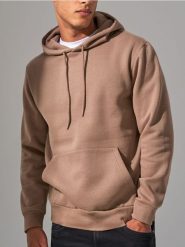 Bluza - brązowy. Brązowe bluzy z kapturem męskie Sinsay, l. Za 39.99 zł.