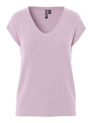 Pieces Koszulka w kolorze jasnoróżowym rozmiar: S. Różowe bluzki damskie Pieces, s, bez wzorów, z wiskozy, klasyczne, bez kołnierzyka, bez ramiączek. Za 61.75 zł.