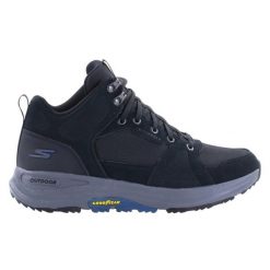 Buty na co dzień męskie SKECHERS GO WALK OUTDOOR skóra. Czarne buty trekkingowe męskie Skechers, z materiału, bez zapięcia, outdoorowe. Za 365.00 zł.