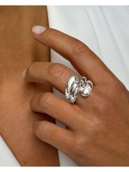 DI GIORGIO Srebrny pierścionek rozmiar: 50. Szare pierścionki damskie DI GIORGIO, srebrne. Za 208.99 zł.