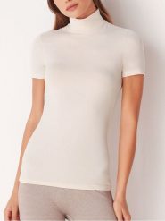 COTONELLA Top w kolorze kremowym rozmiar: XL. Brązowe topy damskie Cotonella, xl, bez wzorów, z bawełny, bez kołnierzyka. Za 34.99 zł.