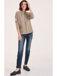 Heine Sweter w kolorze szarobrązowym rozmiar: 44/46. Brązowe swetry klasyczne damskie Heine, bez kołnierzyka. Za 97.45 zł.