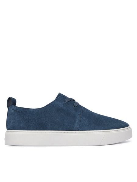 Calvin Klein Półbuty Hybrid Clean Derby Su HM0HM02324 Niebieski. Niebieskie półbuty męskie CALVIN KLEIN, ze skóry, bez zapięcia. Za 649.99 zł.