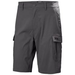 Spodenki cargo Helly Hansen 11" Quick-Dry. Brązowe szorty męskie Helly Hansen, na lato, bez wzorów, z elastanu. Za 414.60 zł.