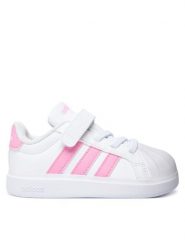 Adidas Sneakersy Streettalk KJ9597 Biały. Białe buty sportowe dziewczęce Adidas, bez wzorów, ze skóry, bez zapięcia. Za 179.99 zł.