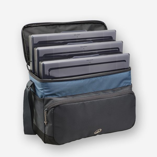 Torba wędkarska Caperlan 100, 16 litrów. Niebieskie torebki klasyczne damskie CAPERLAN, bez wzorów, z materiału, duże, bez dodatków. Za 159.99 zł.