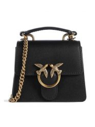 Pinko Torebka w kolorze czarnym - 12 x 10 x 6 cm rozmiar: onesize. Czarne torebki klasyczne damskie Pinko, bez wzorów, z materiału, bez dodatków. Za 630.93 zł.