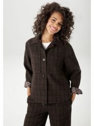 Aniston Kurtka koszulowa w kolorze ciemnobrązowym rozmiar: 42. Brązowe kurtki damskie Aniston, bez wzorów, bez kaptura. Za 135.17 zł.