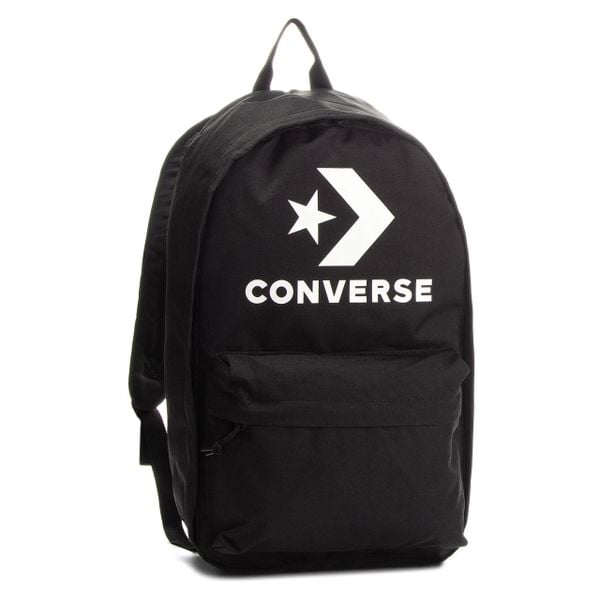 Plecak szkolny sportowy unisex Converse. Czarne plecaki damskie Converse, bez wzorów, z materiału, biznesowe. Za 139.00 zł.