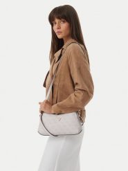 Guess Torebka Noelle II Mini HWBG96 72730 Kremowy. Białe torebki klasyczne damskie Guess, z aplikacjami, ze skóry, bez dodatków. Za 584.99 zł.