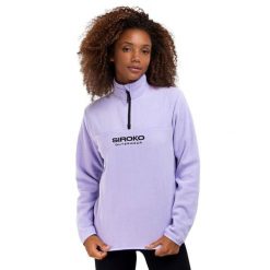 Bluza z grubego polaru do sportów zimowych damska Aurora-W. Niebieskie bluzy bez kaptura damskie SIROKO, xl, z polaru. W wyprzedaży za 152.00 zł.
