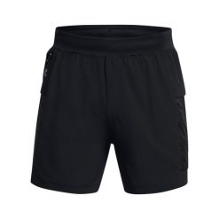 Szorty Under Armour Launch 5". Czarne szorty męskie Under Armour, bez wzorów, z materiału. Za 180.40 zł.