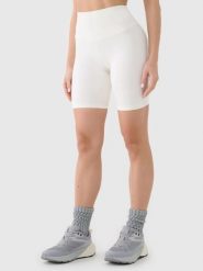 SPODENKI DAMSKIE 4F TRENINGOWE LEGGINSY KRÓTKIE KOLARKI KOLOR BIAŁY. Białe legginsy damskie 4f, xs, bez wzorów, z materiału. Za 73.80 zł.