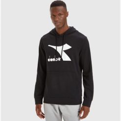 Bluza męska DIADORA HOODIE BIG LOGO. Szare bluzy bez kaptura męskie Diadora, m. Za 99.99 zł.