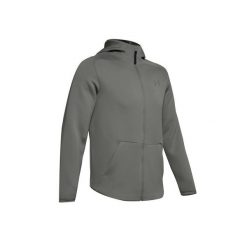 Bluza z kapturem Under Armour MOVE FULL ZIP. Zielone bluzy sportowe męskie Under Armour, s, z materiału. Za 392.15 zł.