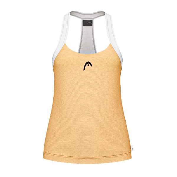 Damski tank top Head Play Tech. Żółte topy damskie HEAD, bez wzorów, bez kołnierzyka. Za 351.00 zł.