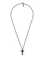 U.S. Polo Assn. Naszyjnik z zawieszką - dł. 45 cm rozmiar: onesize. Czarne biżuteria dla mężczyzn U.S. Polo Assn., z kryształem, ze stali. Za 125.85 zł.