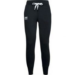 Spodnie sportowe damskie Under Armour Rival Fleece. Białe spodnie sportowe damskie Under Armour, l, z dresówki, do piłki nożnej. Za 214.80 zł.