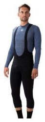 Spodnie rowerowe 3/4 męskie Alé Cycling Solid Winter. Czarne spodnie materiałowe męskie ALÉ CYCLING, bez wzorów, z elastanu. Za 370.99 zł.