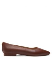 LAUREN RALPH LAUREN Baleriny Londyn 802862706002 Brązowy. Brązowe baleriny damskie Lauren Ralph Lauren, bez wzorów, ze skóry, bez obcasa. Za 599.99 zł.