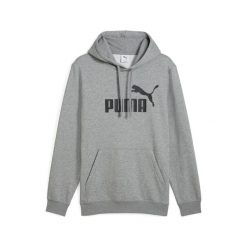 Męska bluza z kapturem Essentials z logo No. 1 PUMA Medium Gray Heather. Szare bluzy z kapturem męskie Puma, m, prążkowane. Za 229.00 zł.