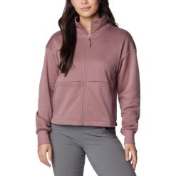 Damska bluza polarowa Columbia Boundless Trek Tech z pełnym zamkiem błyskawiczny. Fioletowe bluzy bez kaptura damskie Columbia, na zimę, xs, bez wzorów, z polaru, bez ramiączek, bez kaptura. W wyprzedaży za 313.00 zł.