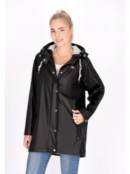 Schmuddelwedda Płaszcz przeciwdeszczowy w kolorze czarnym rozmiar: XL/XXL. Czarne kurtki przeciwdeszczowe damskie Schmuddelwedda, xl, bez wzorów, sportowe. Za 267.92 zł.