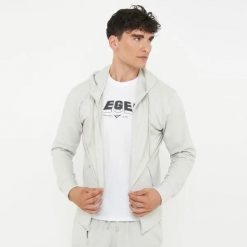 Bluza z kapturem bawełniana ZIPPY szara męska. Szare bluzy z kapturem męskie Legea, m, z bawełny. Za 108.00 zł.