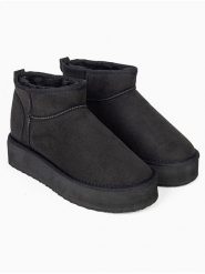 ISLAND BOOT Botki "Miley" w kolorze czarnym rozmiar: 37. Czarne botki damskie Island Boot, bez obcasa, bez zapięcia. Za 127.35 zł.