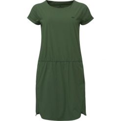 Sukienka damska LOAP Ubzula lekka, elastyczny pas, 2 kieszenie, S. Zielone sukienki damskie LOOP, na lato, s, bez wzorów, sportowe, bez kołnierzyka, bez ramiączek, sportowe. Za 132.58 zł.