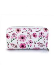Mila Blu Skórzany portfel "Rovere" w kolorze biało-różowym - 20 x 11 x 2 cm rozmiar: onesize. Różowe portfele damskie Mila Blu, bez wzorów, z materiału. Za 130.99 zł.