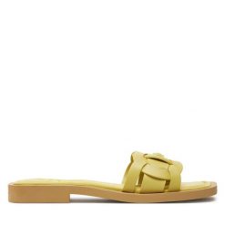 Klapki HOFF. Żółte klapki damskie HOFF, bez wzorów, bez obcasa. Za 339.99 zł.