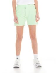 Podstawowe spodenki damskie. Zielone spodenki sportowe damskie LEONE 1947 APPAREL, l, z bawełny, na fitness i siłownię. Za 84.16 zł.