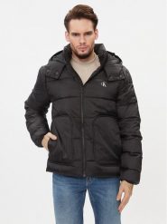Calvin Klein Jeans Kurtka zimowa J30J324330 Czarny Regular Fit. Czarne kurtki męskie Calvin Klein Jeans, na zimę, m, bez wzorów, z jeansu, bez kaptura. Za 659.99 zł.